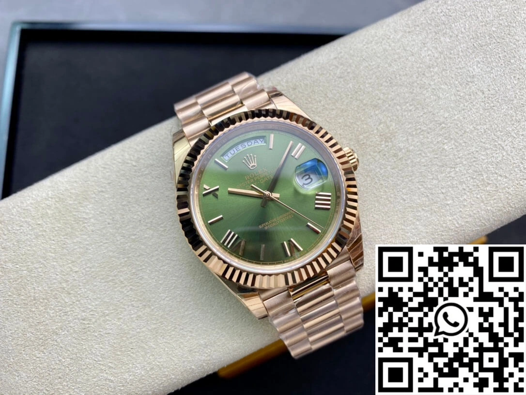 Rolex Day Date 228235 40mm EW Factory Green Dial Unisex 1004
