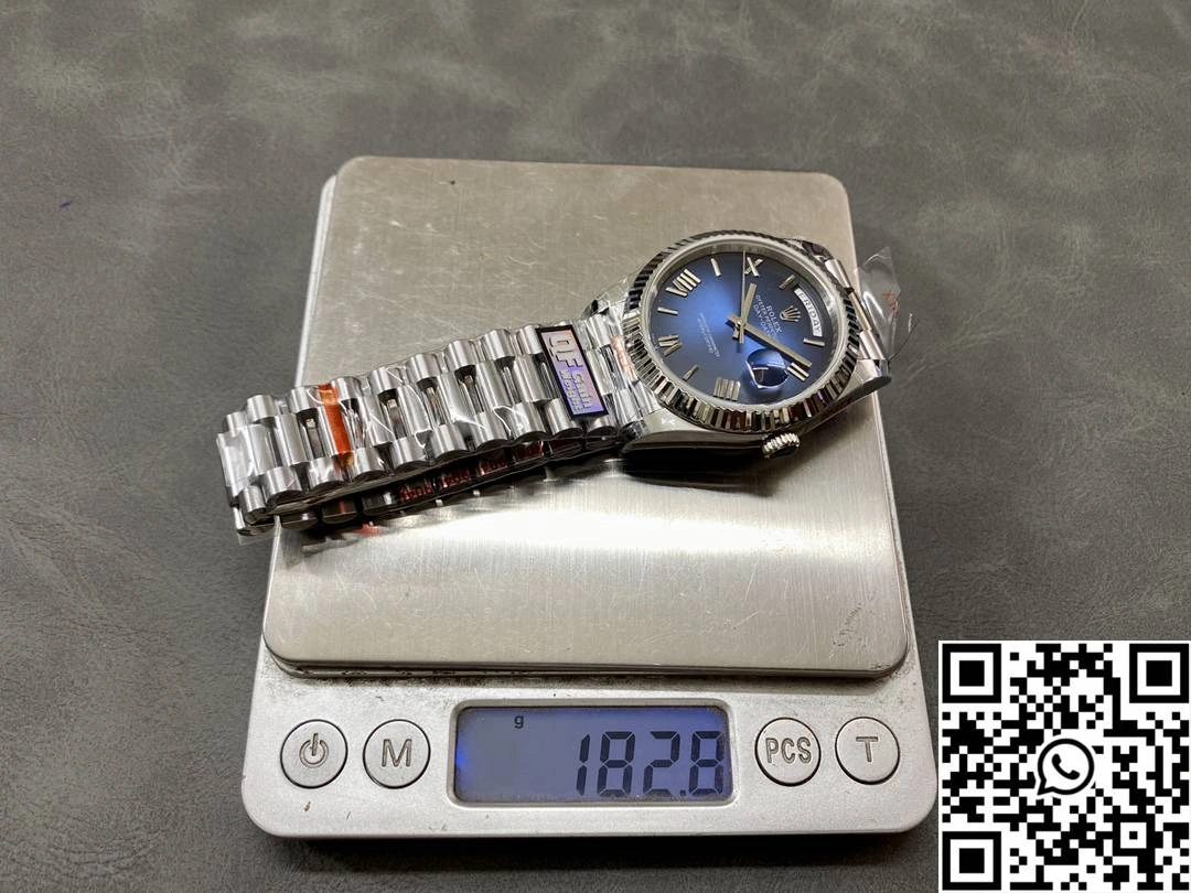 Rolex Day Date 228239-0076 QF Factory v5 Tungsten Steel Deep Blue Dial Practical 918