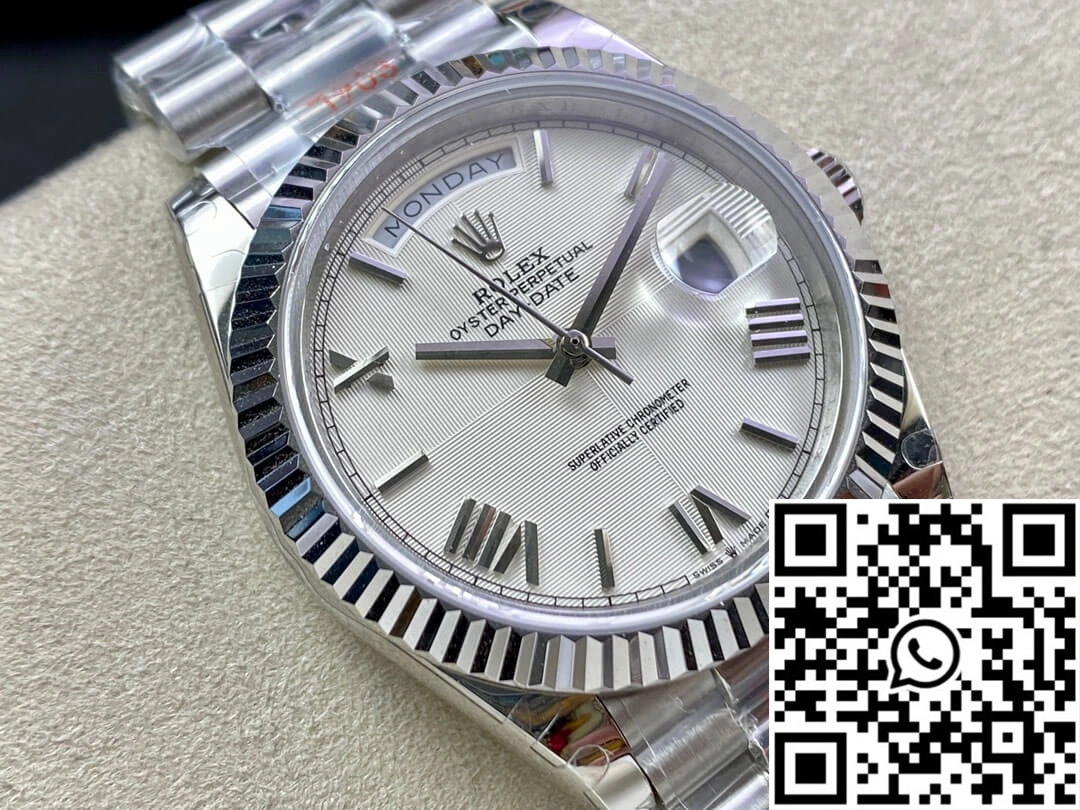 Rolex Day Date 228239-83419 EW Factory Silver Dial Snug 985