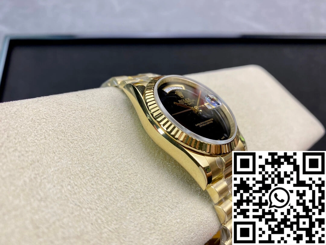Refined Rolex Day Date 36MM BP Factory Double Calendar Black Dial 873