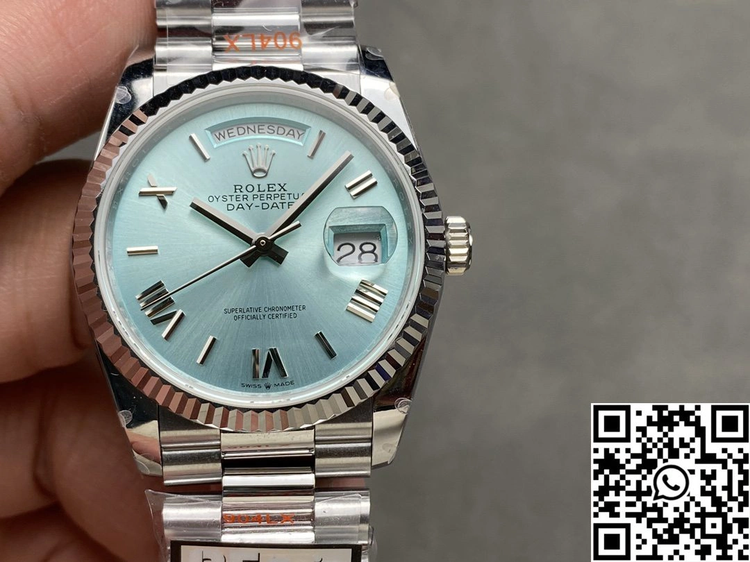 Rolex Day Date 36mm M128236-0018 QF Factory v5 Tungsten Steel White Dial Popular 1011
