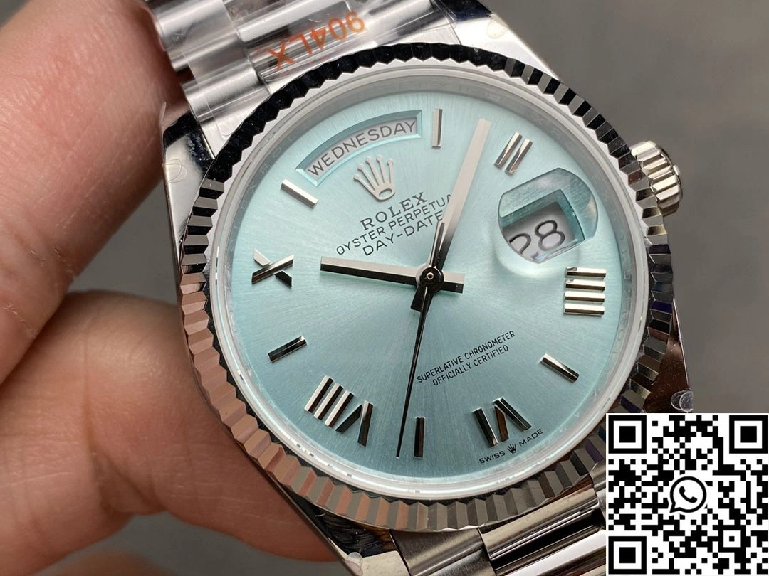 Rolex Day Date 36mm M128236-0018 QF Factory v5 Tungsten Steel White Dial Popular 1011
