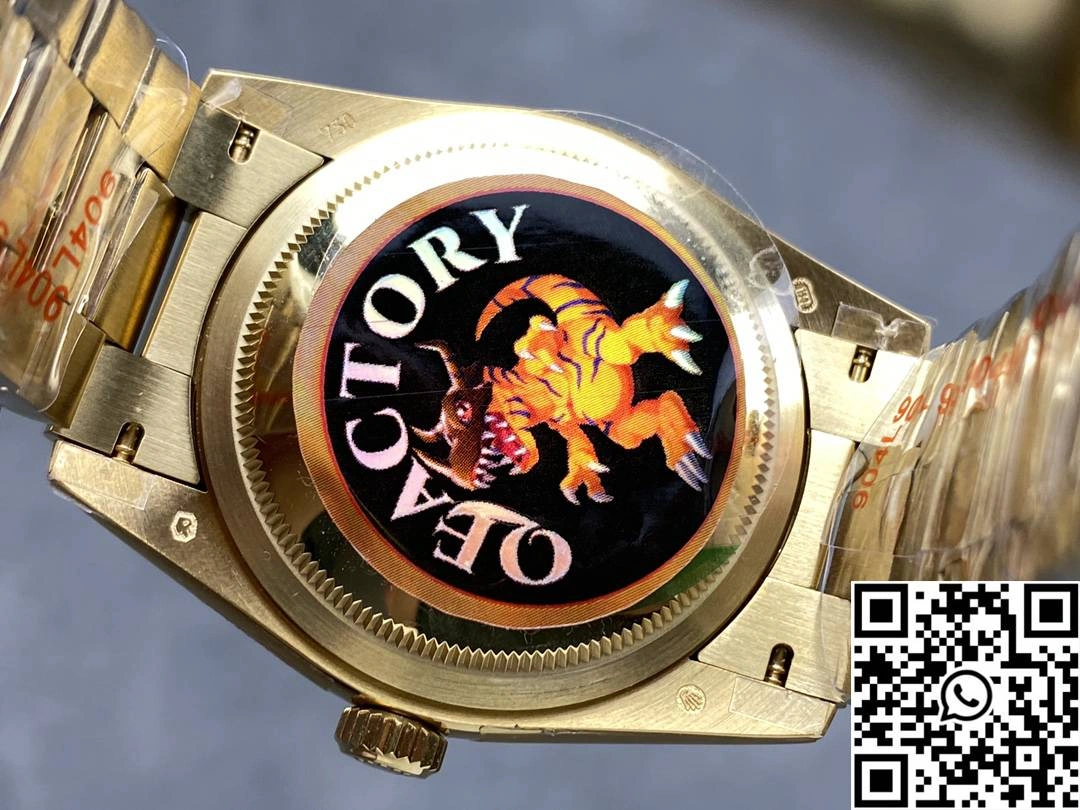Lightweight Rolex Day Date 36mm M128238-0069 QF Factory v5 Tungsten Steel Yellow Gold Green Dial 922