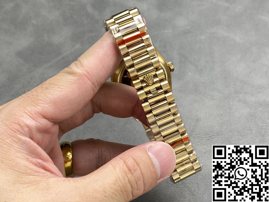 Premium Rolex Day Date 36mm M128238-0118 QF Factory v5 Tungsten Steel Yellow Gold Green Dial 1005
