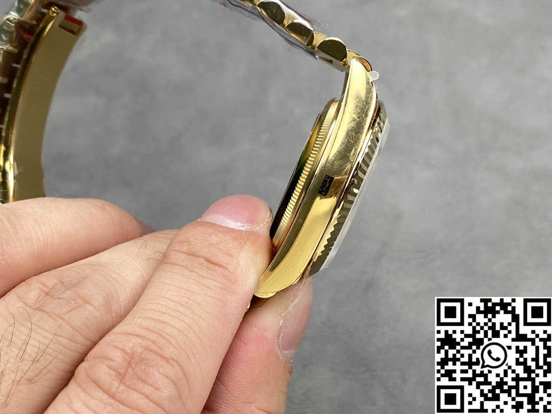 Premium Rolex Day Date 36mm M128238-0118 QF Factory v5 Tungsten Steel Yellow Gold Green Dial 1005
