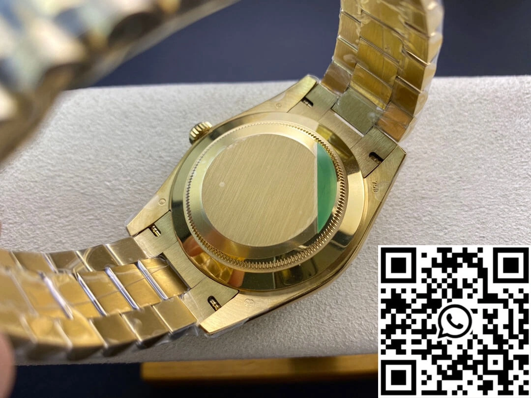 Efficient Rolex Day Date 40MM EW Factory Yellow Gold Black Dial 937