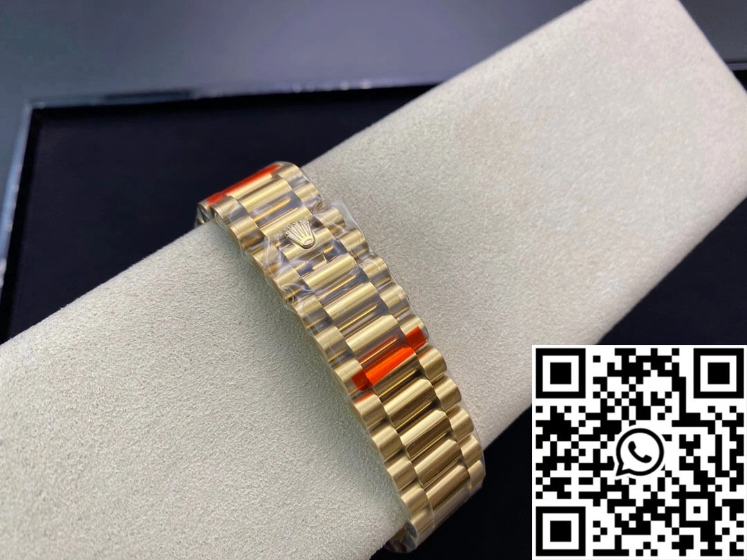 Efficient Rolex Day Date 40MM EW Factory Yellow Gold Black Dial 937