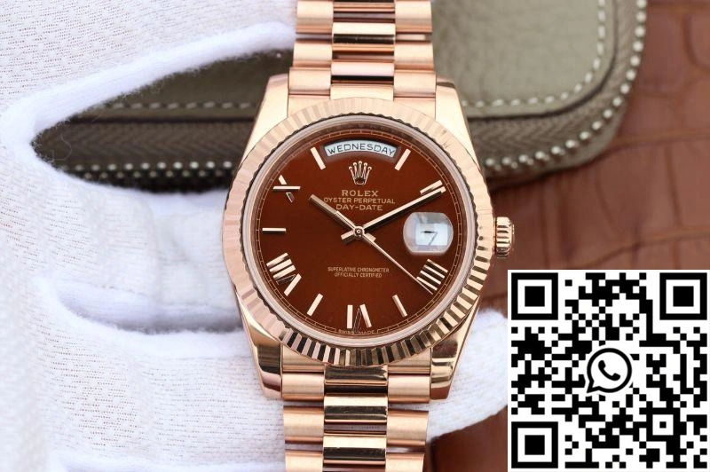 Sporty Rolex Day Date 40mm 228235 EW Factory Brown Dial 916