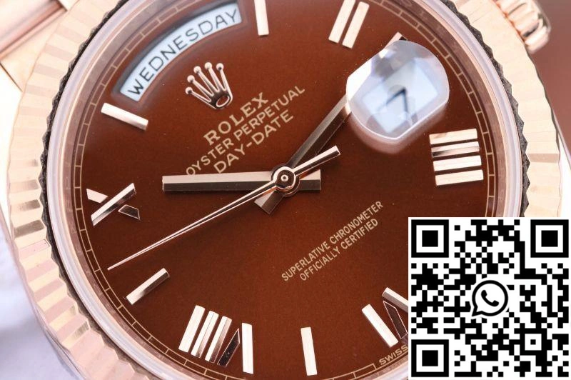 Sporty Rolex Day Date 40mm 228235 EW Factory Brown Dial 916