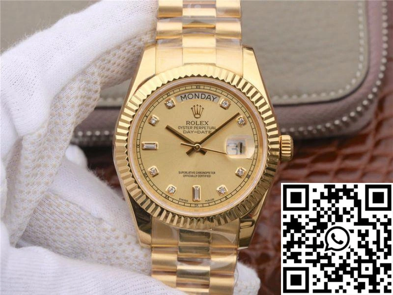 Rolex Day-Date II 218238 40MM EW Factory 18K Yellow Gold Dial Elegant 988