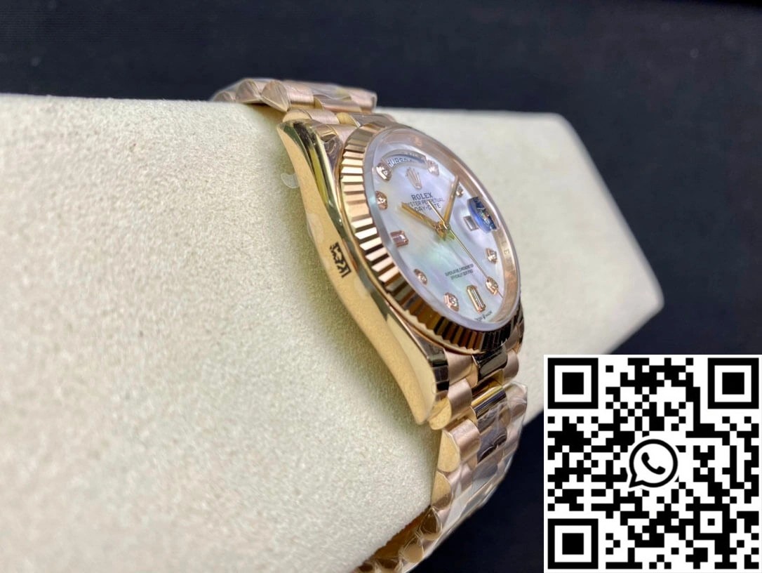 Rolex Day Date M128235-0029 EW Factory White Mother-Of-Pearl Dial Packable 936