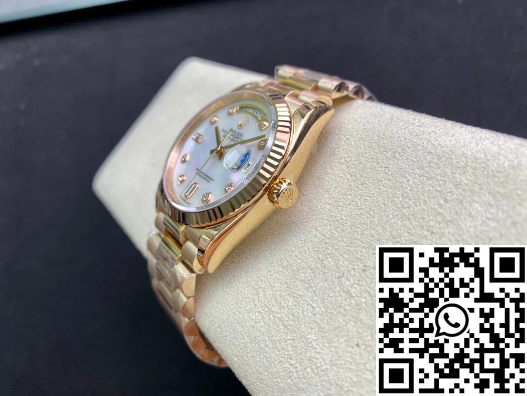 Rolex Day Date M128235-0029 EW Factory White Mother-Of-Pearl Dial Packable 936