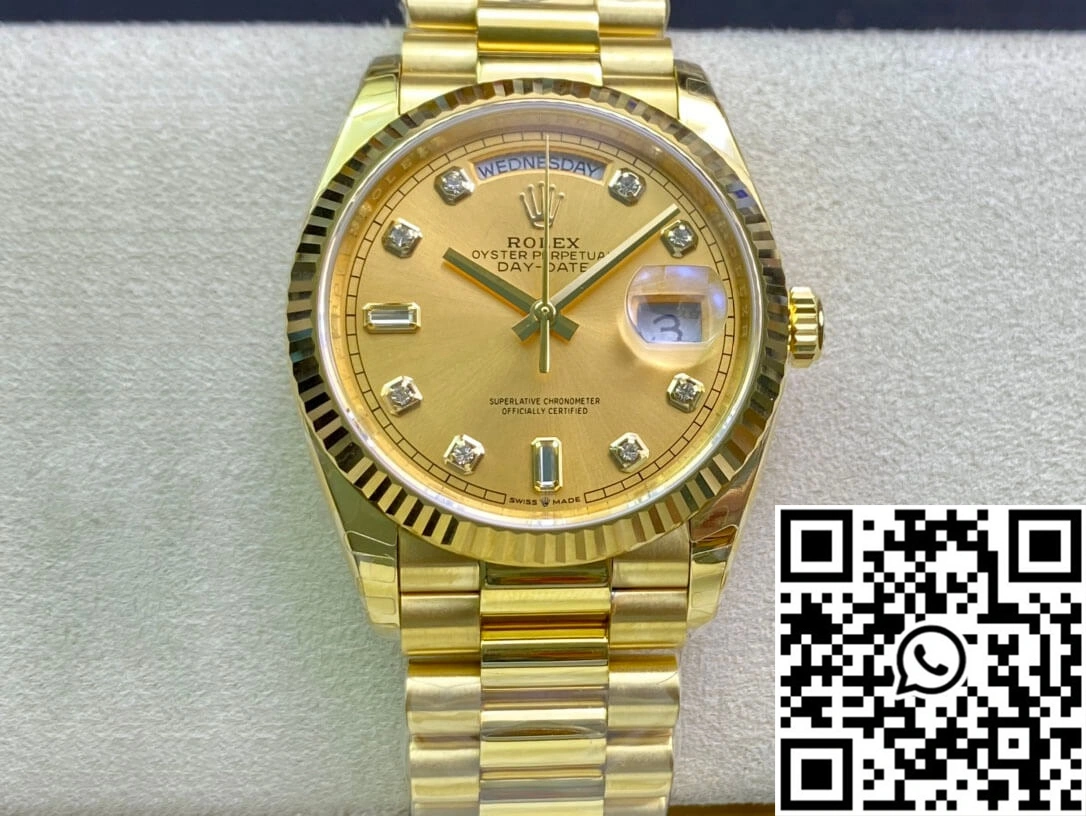 Rolex Day-Date M128238-0008 Yellow Gold EW Factory Champagne Dial Efficient 1019