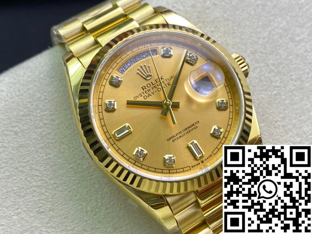 Rolex Day-Date M128238-0008 Yellow Gold EW Factory Champagne Dial Efficient 1019