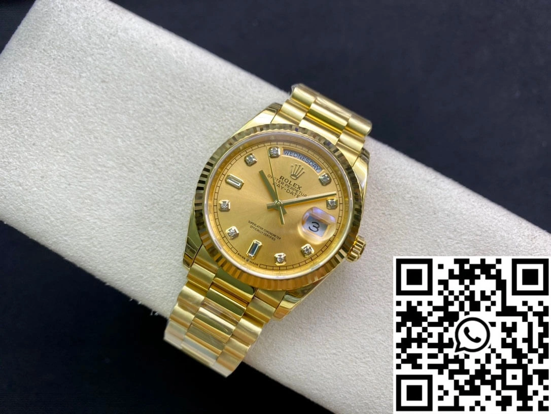 Rolex Day-Date M128238-0008 Yellow Gold EW Factory Champagne Dial Efficient 1019