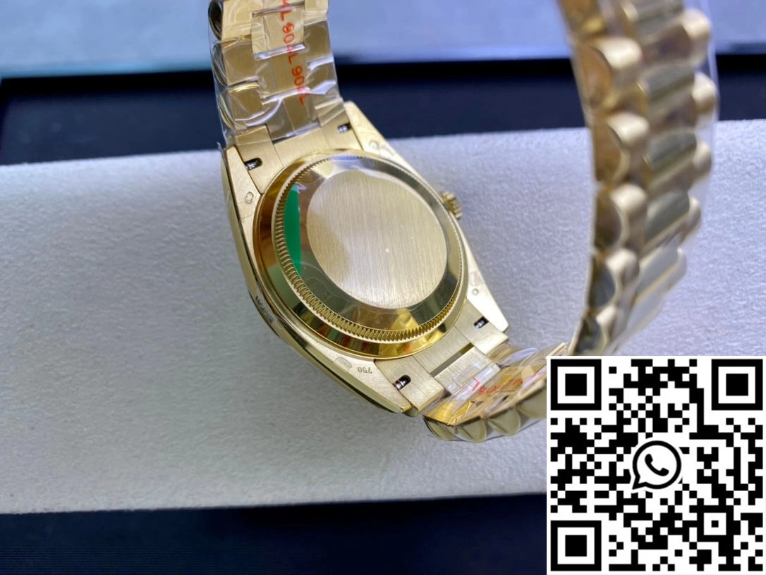 Contemporary Rolex Day-Date M128238-0069 Yellow Gold EW Factory Gradual Green Dial 1009