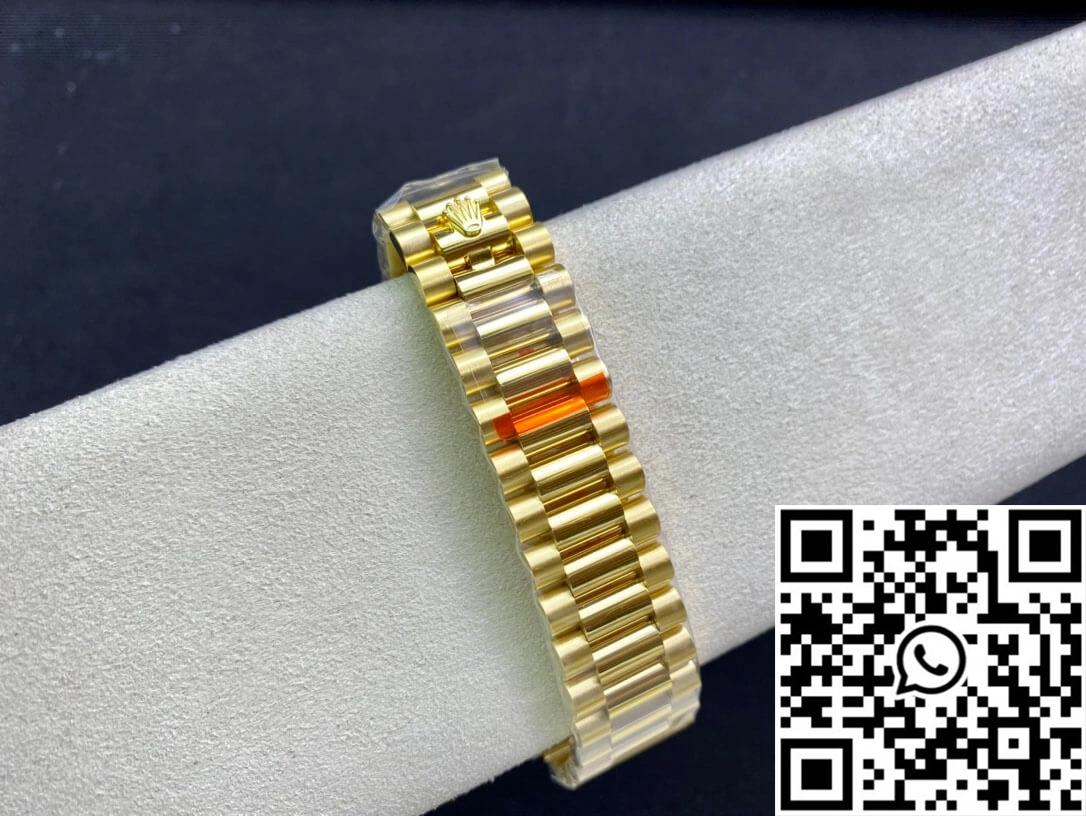 Contemporary Rolex Day-Date M128238-0069 Yellow Gold EW Factory Gradual Green Dial 1009