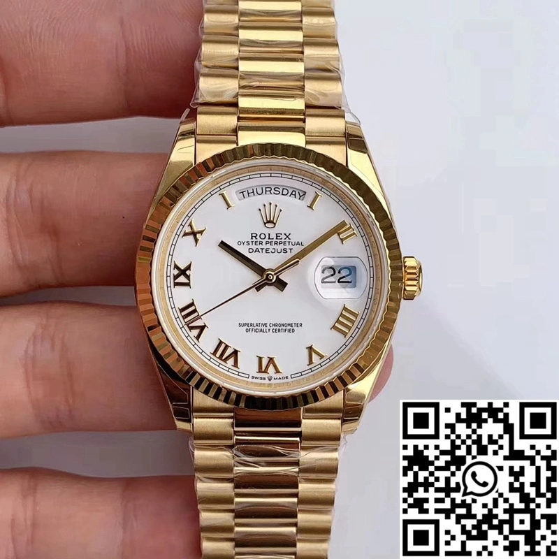 Rolex Day-Date M128238 EW Factory White Dial Roman Time Scale SmartChoice 1008