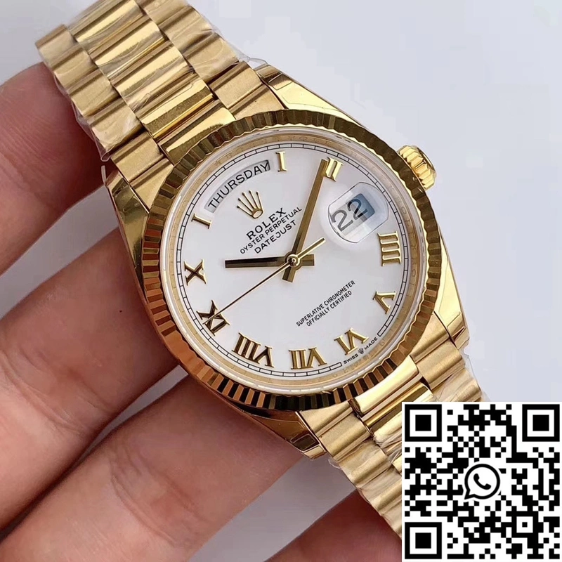 Rolex Day-Date M128238 EW Factory White Dial Roman Time Scale SmartChoice 1008