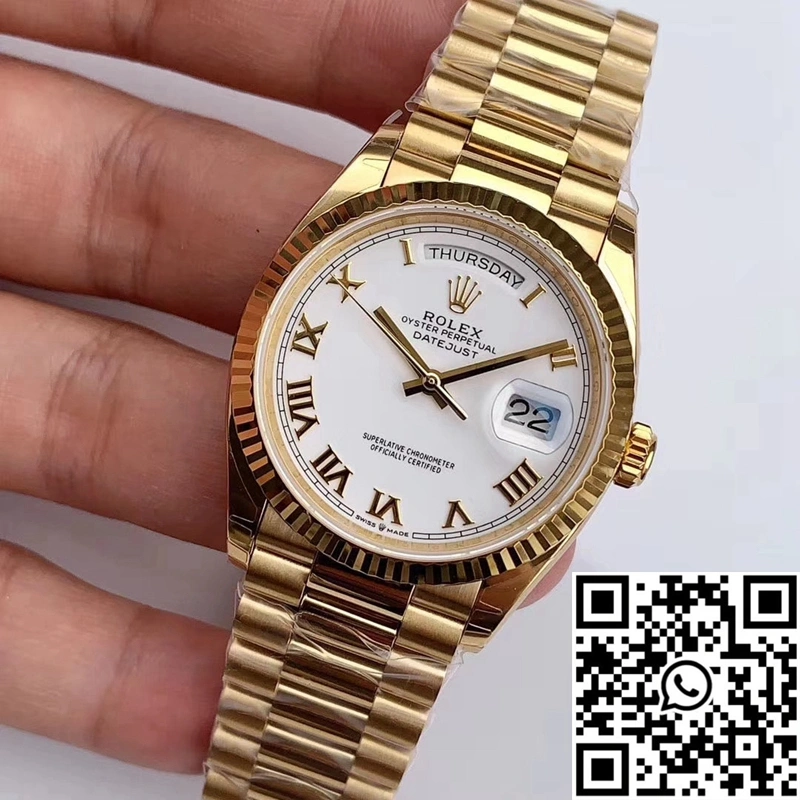 Rolex Day-Date M128238 EW Factory White Dial Roman Time Scale SmartChoice 1008