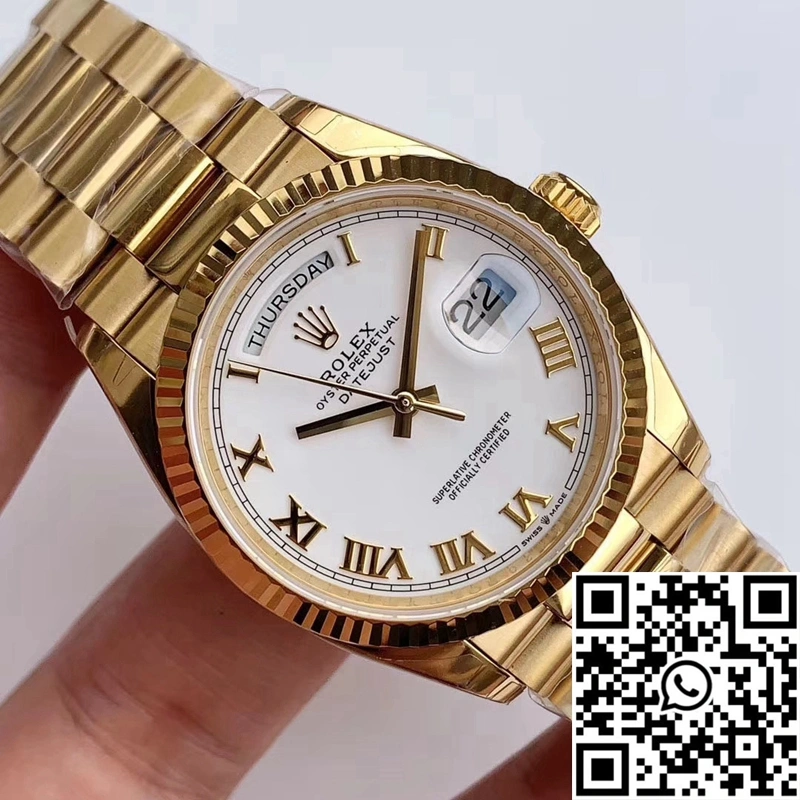 Rolex Day-Date M128238 EW Factory White Dial Roman Time Scale SmartChoice 1008