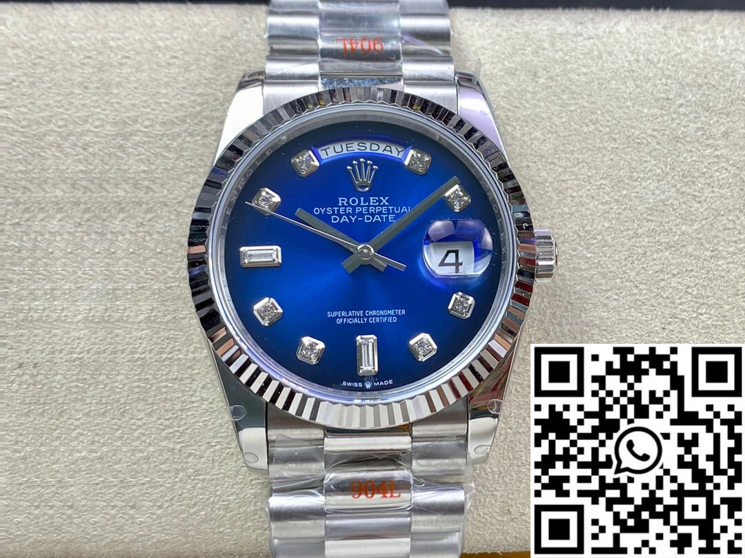 Stylish Rolex Day Date M128239-0023 36MM GM Factory Blue Dial 949