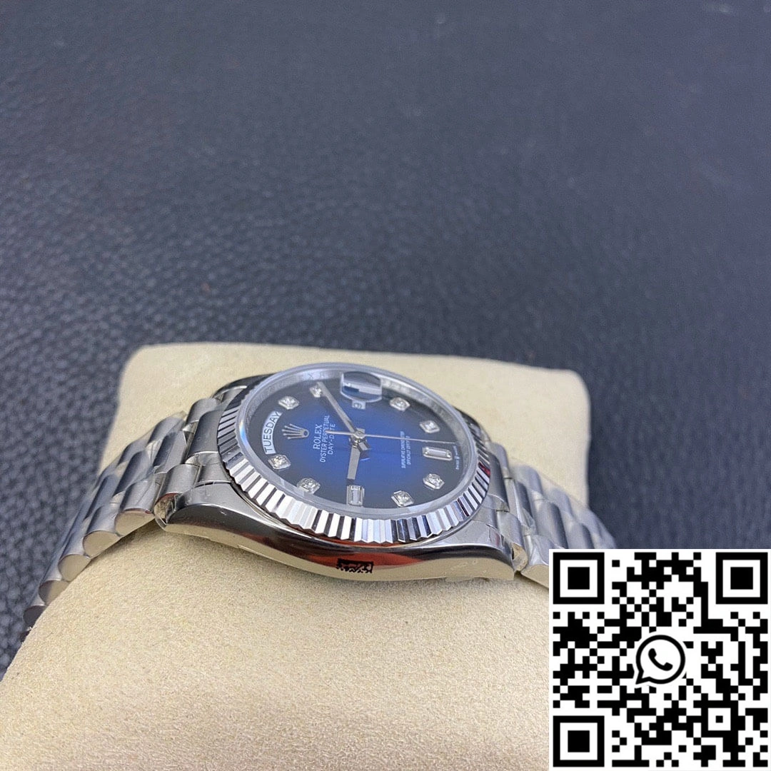 HighQuality Rolex Day-Date M128239-0023 EW Factory Diamond Gradient Blue Dial 1022