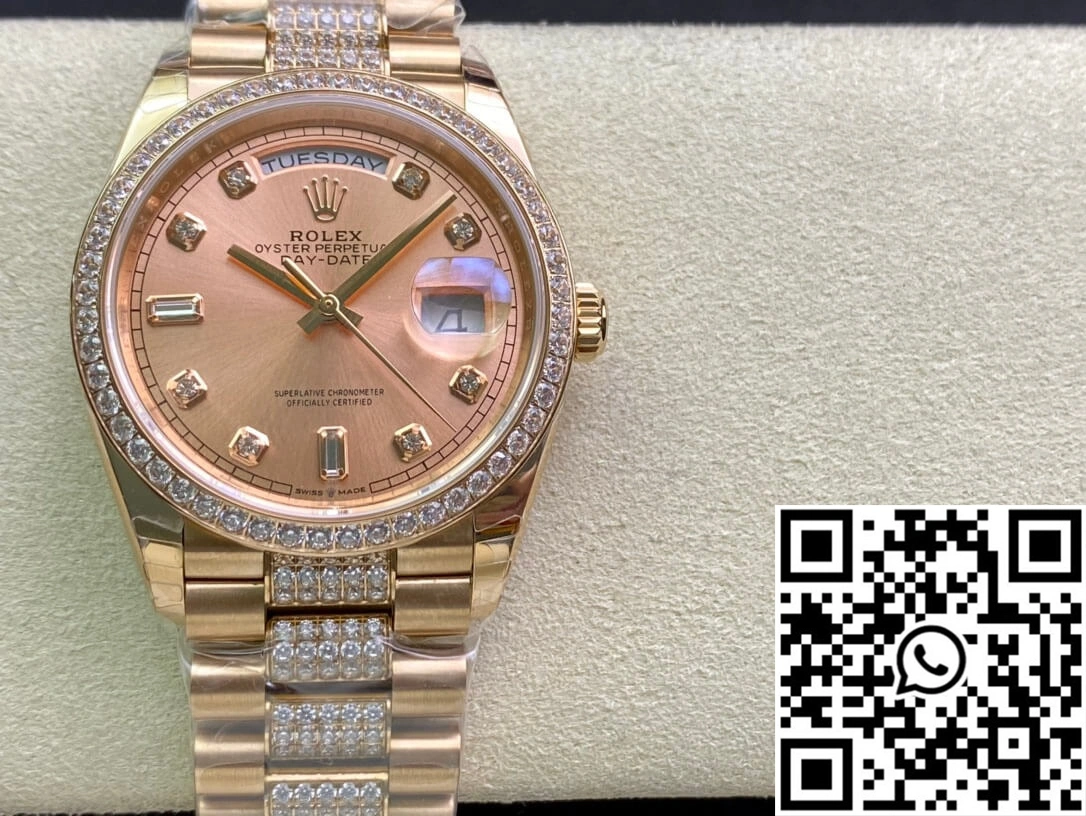 Breathable Rolex Day Date M128345RBR-0020 EW Factory Rose Gold 1027