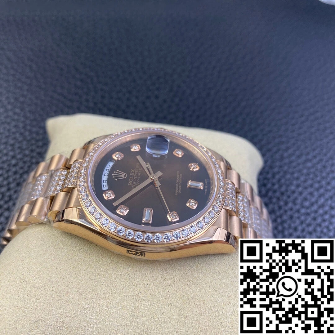 Rolex Day Date M128345rbr-0041 EW Factory Diamond Strap Comfortable 996