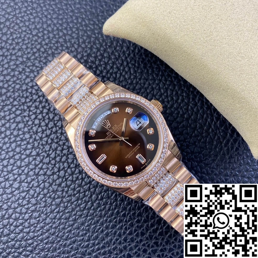 Rolex Day Date M128345rbr-0041 EW Factory Diamond Strap Comfortable 996