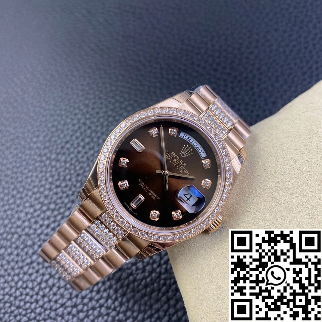 Rolex Day Date M128345rbr-0041 EW Factory Diamond Strap Comfortable 996