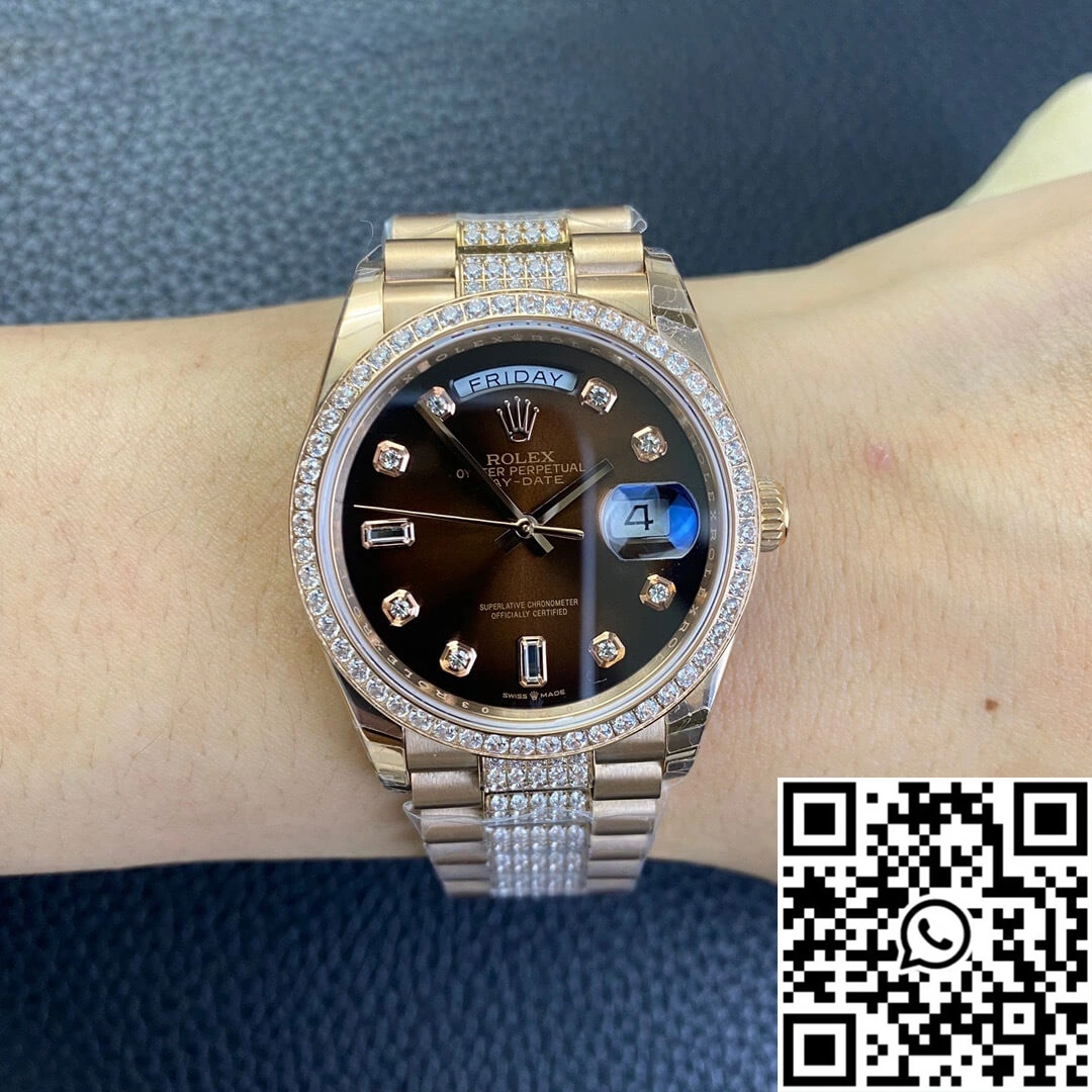 Rolex Day Date M128345rbr-0041 EW Factory Diamond Strap Comfortable 996