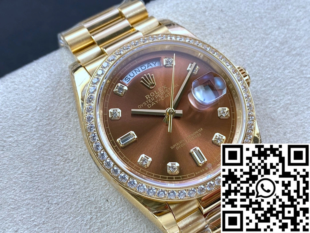 ModernLook Rolex Day Date M128348RBR-0005 EW Factory Brown Dial 895