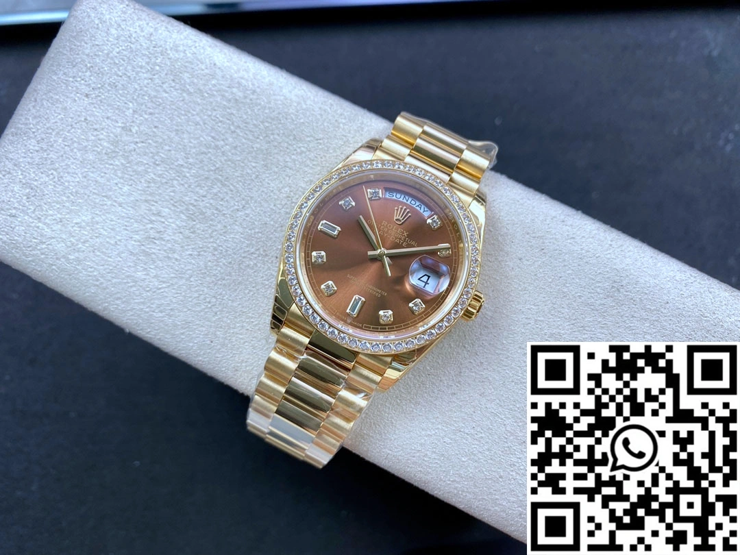 ModernLook Rolex Day Date M128348RBR-0005 EW Factory Brown Dial 895