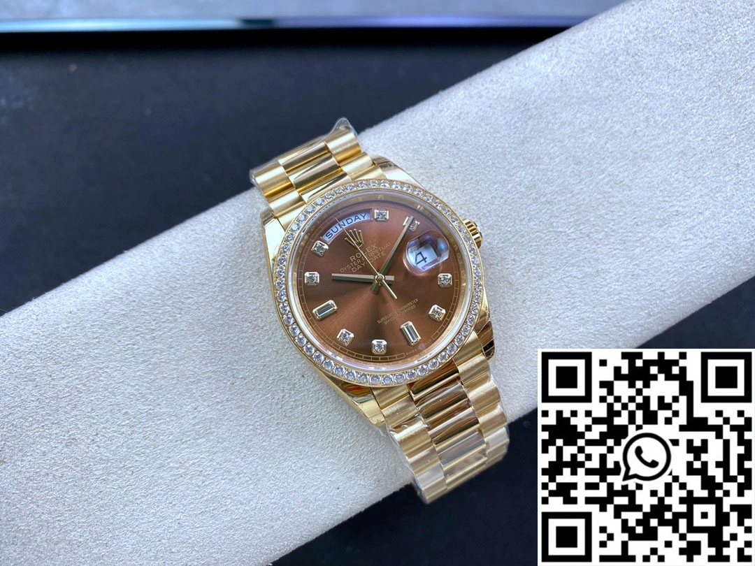 ModernLook Rolex Day Date M128348RBR-0005 EW Factory Brown Dial 895