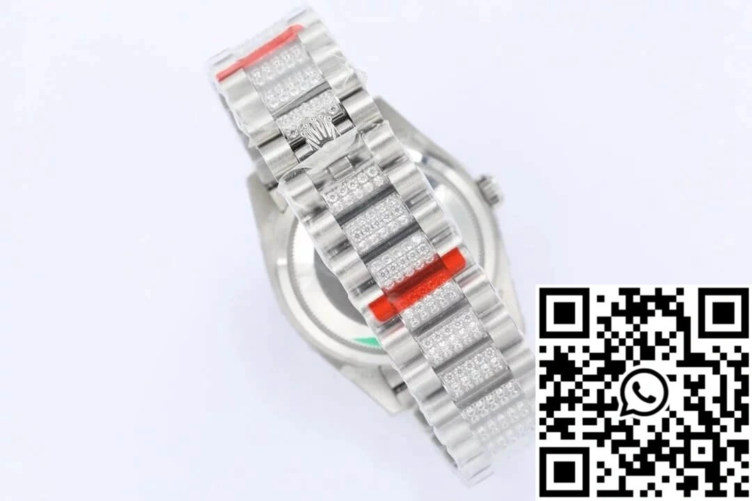 Sporty Rolex Day Date M128349RBR-0016 EW Factory Diamond Bezel 923
