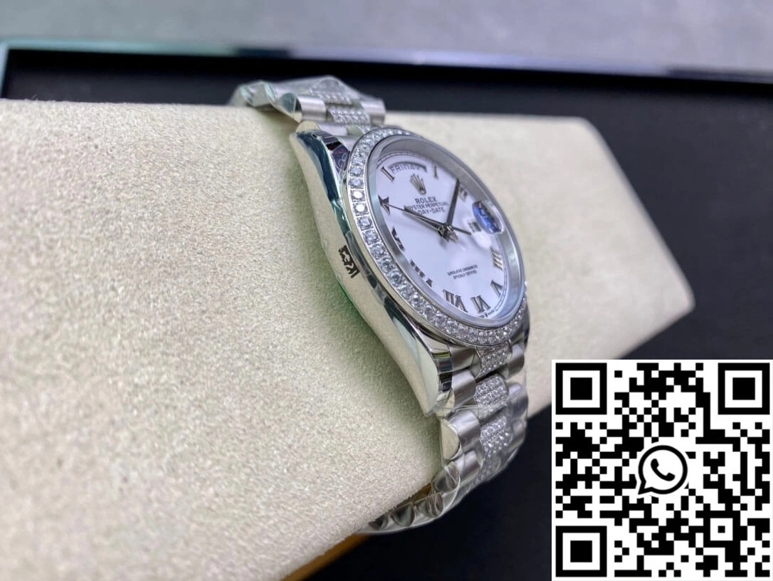 Rolex Day Date M128349RBR-0026 EW Factory Diamond-Set Bezel Stretchable 990