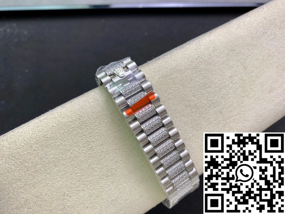 Rolex Day Date M128349RBR-0026 EW Factory Diamond-Set Bezel Stretchable 990