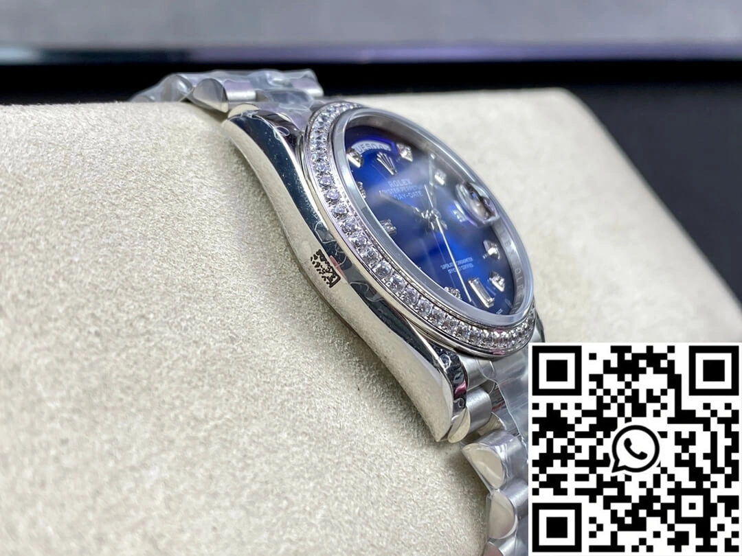 Rolex Day Date M128396TBR-0008 36MM GM Factory Diamond Blue Dial Practical 971