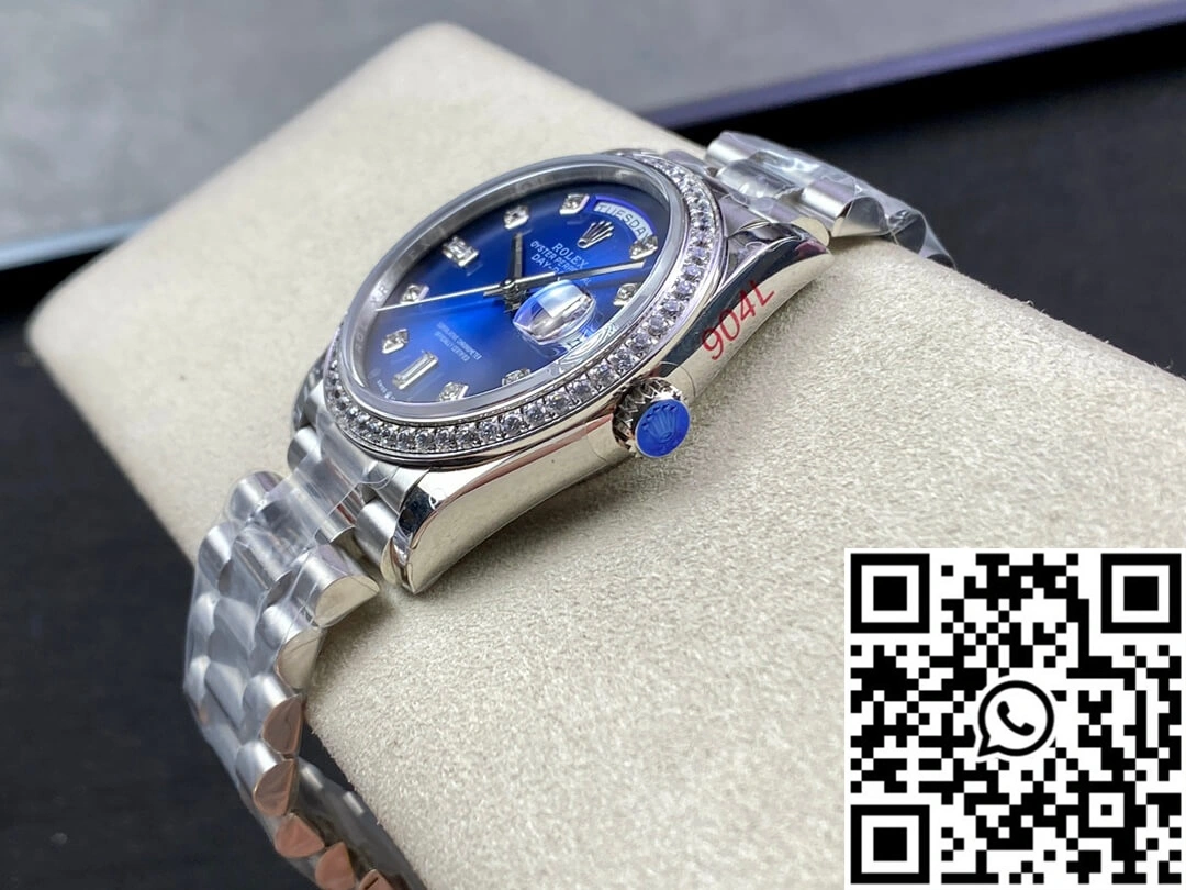 Rolex Day Date M128396TBR-0008 36MM GM Factory Diamond Blue Dial Practical 971
