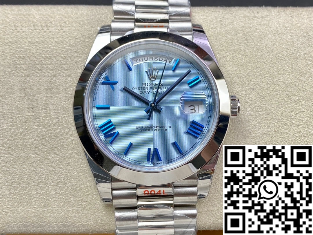 Original Rolex Day Date M228206-0001 EW Factory Blue Dial 958