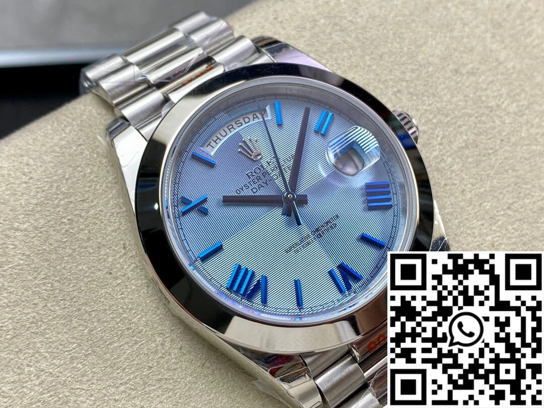 Original Rolex Day Date M228206-0001 EW Factory Blue Dial 958
