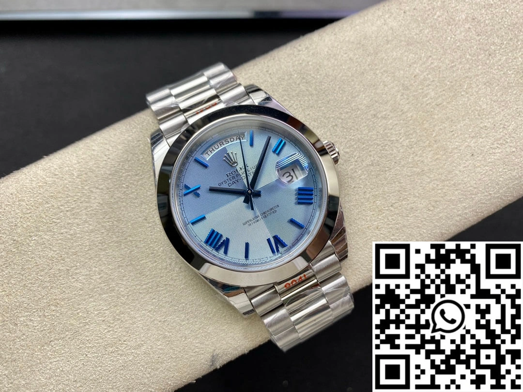 Original Rolex Day Date M228206-0001 EW Factory Blue Dial 958