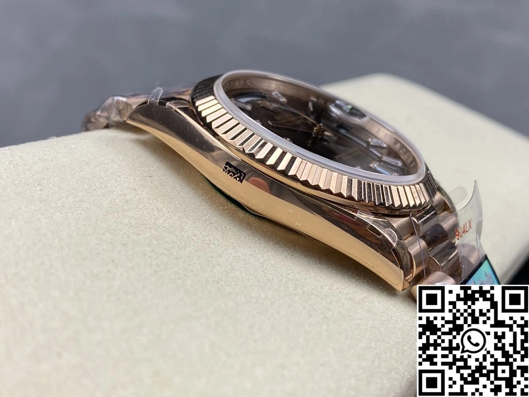 Rolex Day Date M228235-0003 QF Factory v5 Tungsten Steel Chocalate Dial Breathable 947