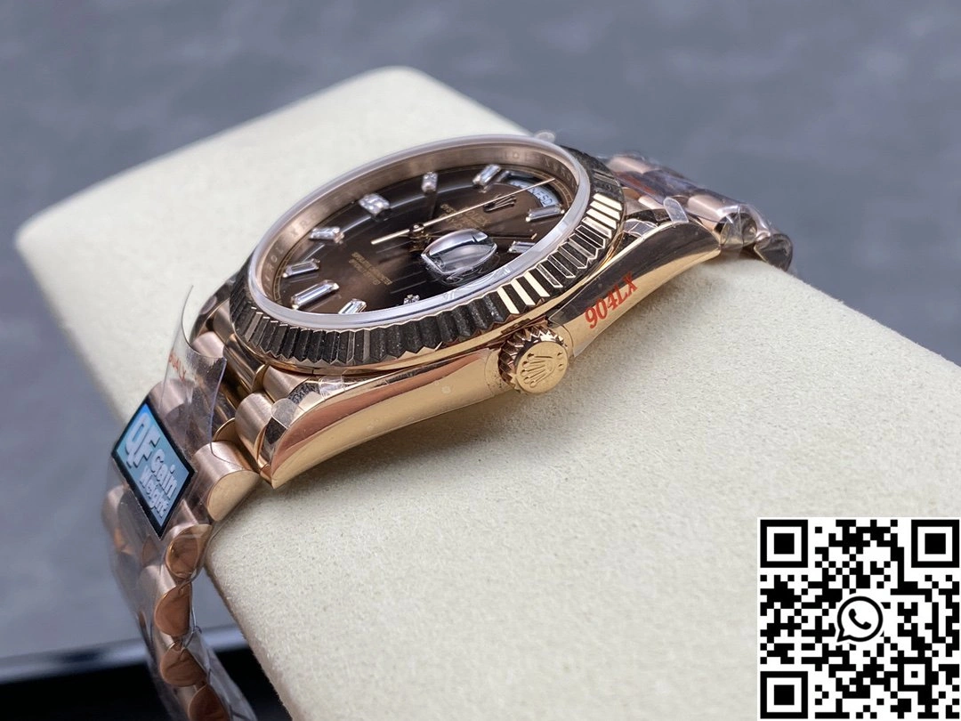 Rolex Day Date M228235-0003 QF Factory v5 Tungsten Steel Chocalate Dial Breathable 947