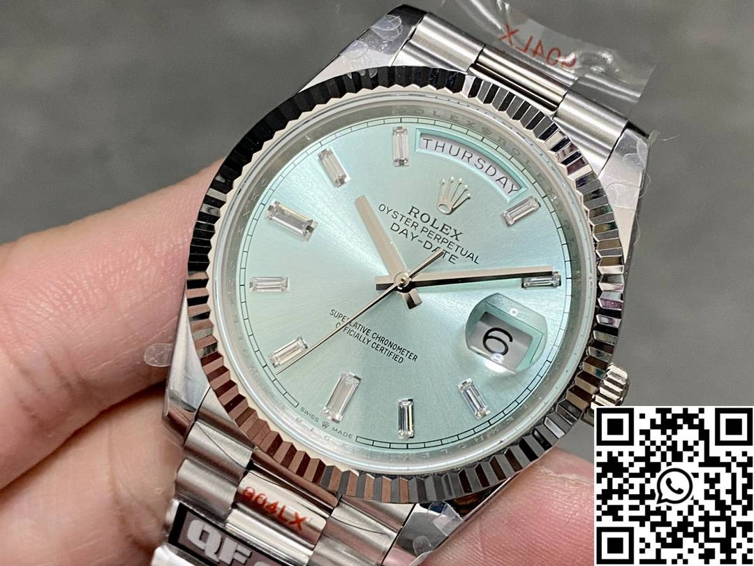 Rolex Day Date M228236-0006 QF Factory v5 Tungsten Steel Blue Dial FashionForward 1013