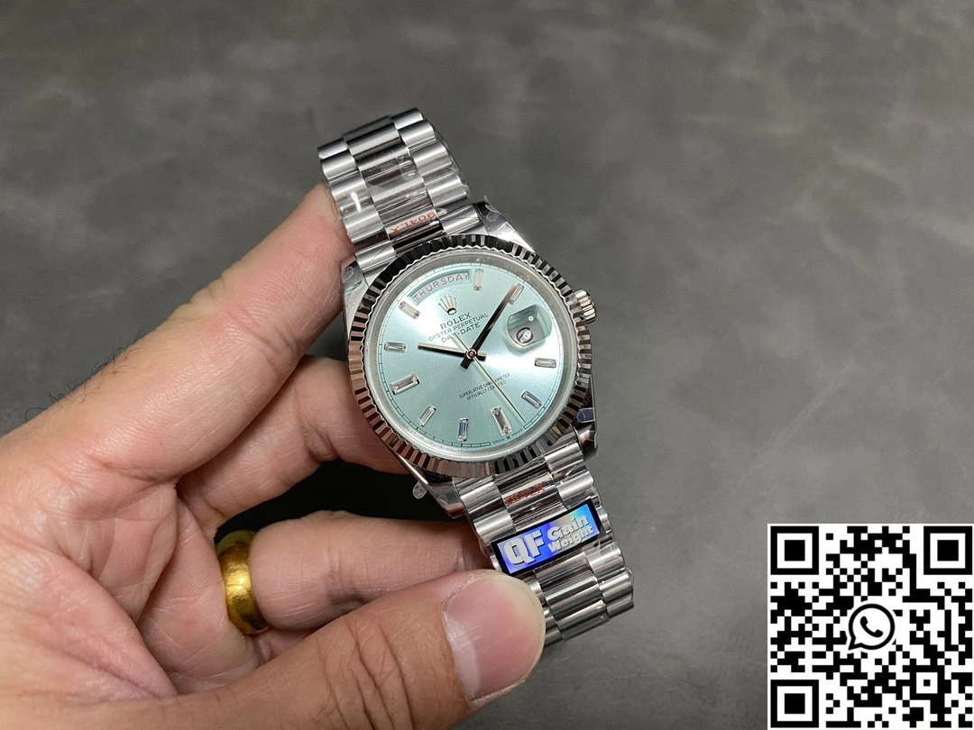 Rolex Day Date M228236-0006 QF Factory v5 Tungsten Steel Blue Dial FashionForward 1013