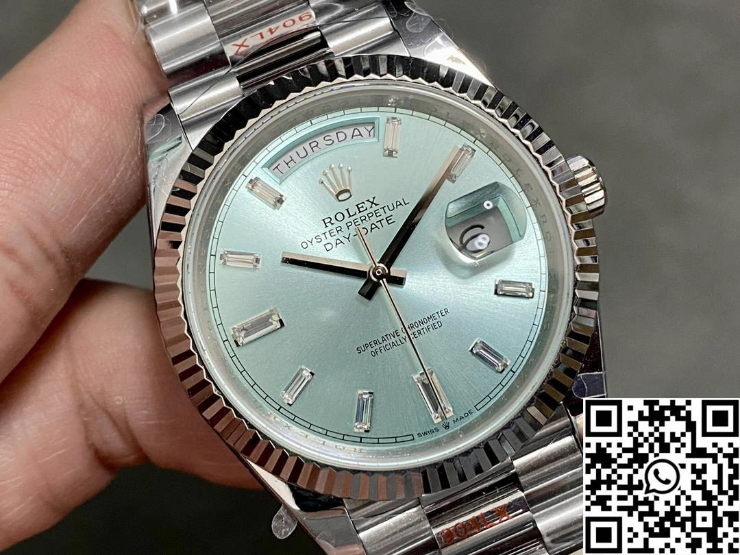 Rolex Day Date M228236-0006 QF Factory v5 Tungsten Steel Blue Dial FashionForward 1013