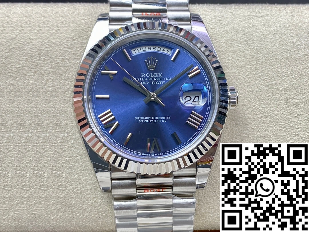 Attractive Rolex Day Date M228236-0007 EW Factory Blue Dial 978