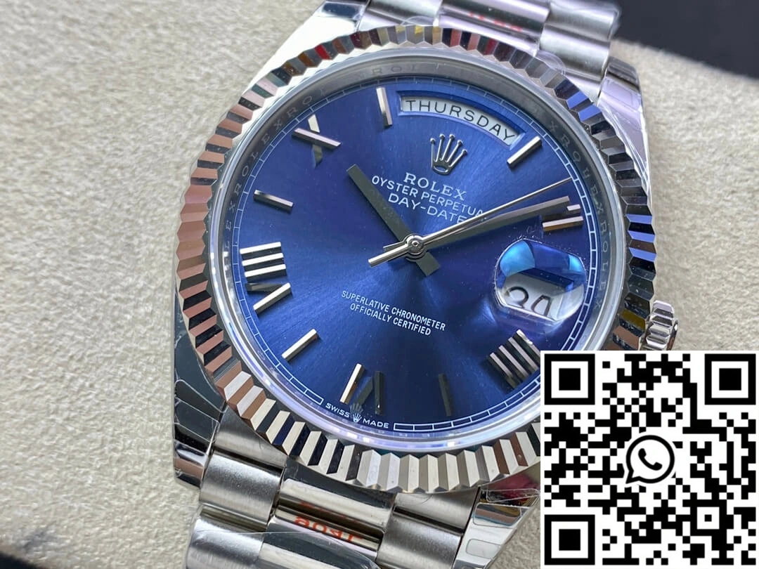 Attractive Rolex Day Date M228236-0007 EW Factory Blue Dial 978
